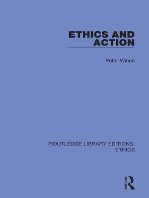cover image of Ethics and Action